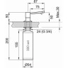 Дозатор кухонный GRANULA 05 D графит (черно-серый) 05 D GPAFIT (CHEPHO-CEPYII)