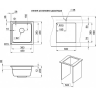 Комплект: Мойка GRANULA KS-4501U + смеситель GRANULA GR-0010, черный 4501U+0010 CHEPHYII