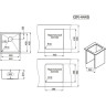 Кухонная мойка GRANULA 4445U графит матовый 4445U GPAFIT MATOBYII