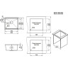 Кухонная мойка GRANULA KITCHEN SPACE KS-5045U графит матовый 5045U GPAFIT MATOBYII