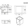 Кухонная мойка GRANULA KITCHEN SPACE KS-5051 сталь сатин 5051 CTAL CATIH