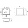 Кухонная мойка GRANULA KITCHEN SPACE KS-6003 арктик (белый) 6003 APKTIK