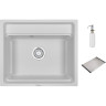 Кухонная мойка GRANULA KITCHEN SPACE KS-6003 арктик (белый) 6003 APKTIK