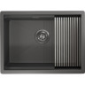 Кухонная мойка GRANULA KITCHEN SPACE KS-6045U графит матовый 6045U GPAFIT MATOBYII
