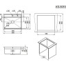 Кухонная мойка GRANULA KITCHEN SPACE KS-6051 графит матовый 6051 GPAFIT MATOBYII