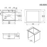 Кухонная мойка GRANULA KITCHEN SPACE KS-6051 сталь матовая 6051 CTAL MATOBAYA