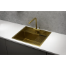 Кухонная мойка GRANULA KITCHEN SPACE KS-6051 золото сатин 6051 ZOLOTO CATIH