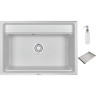 Кухонная мойка GRANULA KITCHEN SPACE KS-7301 арктик (белый) 7301 APKTIK