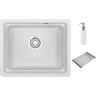 Кухонная мойка GRANULA KS-5501U, арктик (белый) 5501U APKTIK