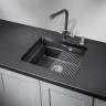 Кухонная мойка GRANULA KS-5501U, шварц (черный металлик) 5501U SHBAPC