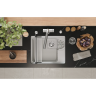 Кухонная мойка GRANULA KS-5505RU АРКТИК (БЕЛЫЙ) кварц 5505RU APKTIK