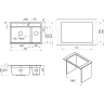 Кухонная мойка GRANULA KS-7302i чЕрный металлик кварц 7302i SHBAPC