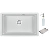 Кухонная мойка GRANULA KS-7303U, арктик (белый) 7303iU APKTIK