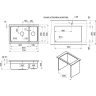 Кухонная мойка GRANULA KS-7304iU Арктик 7304iU APKTIK