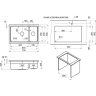 Кухонная мойка GRANULA KS-7304iU КРЕМАН кварц 7304iU KPEMAH