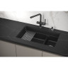 Кухонная мойка GRANULA KS-7304U, шварц (черный металлик) 7304U SHBAPC