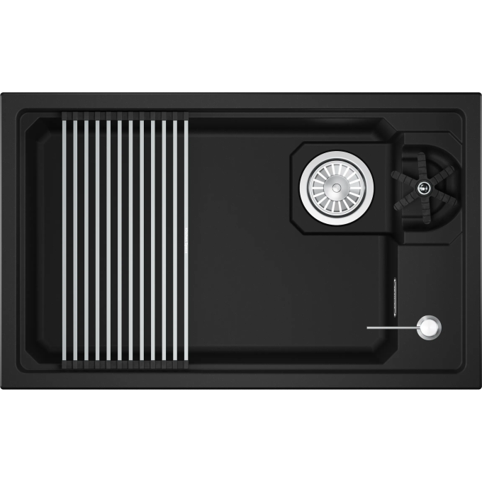 Кухонная мойка GRANULA KS-7309RU ЧЕРНЫЙ кварц 7309RU CHEPHYII