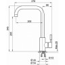 Смеситель для кухни GRANULA ST-4033, песок ST-4033 PECOK