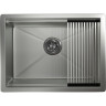 Стальная кухонная мойка GRANULA KITCHEN SPACE KS-6045U сталь матовая 6045U CTAL MATOBAYA