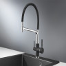 Смеситель для кухни GRANULA GR-0083 черный 0083 CHEPHYII